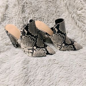 Aldo Mules Snake Print